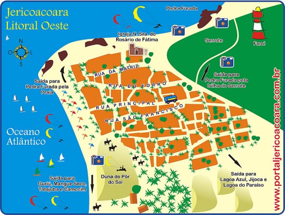 Mapa de Jericoacoara