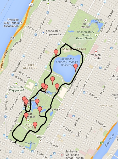 Mapa - Central Park