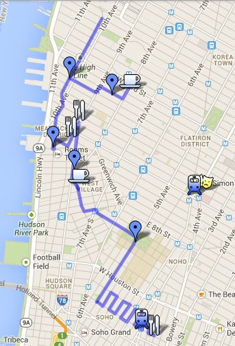 Mapa_Chelsea, Meatpacking, Village e Soho