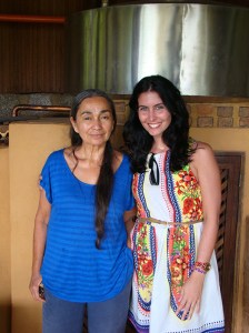 Com Maria Izabel no seu Alambique