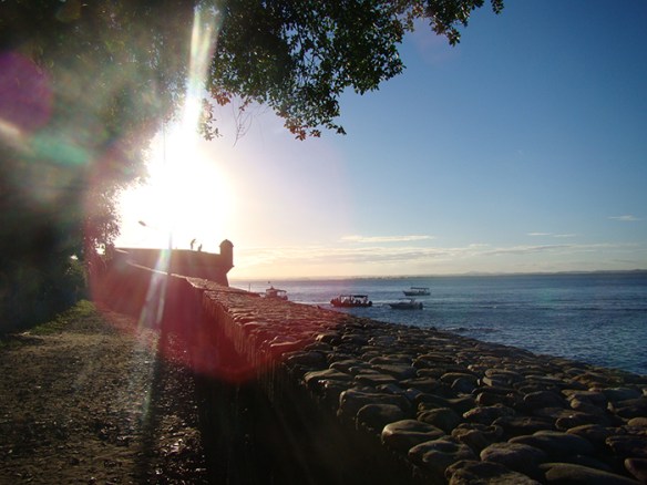 Pôr do sol no Forte