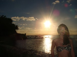 Pôr do sol no Forte